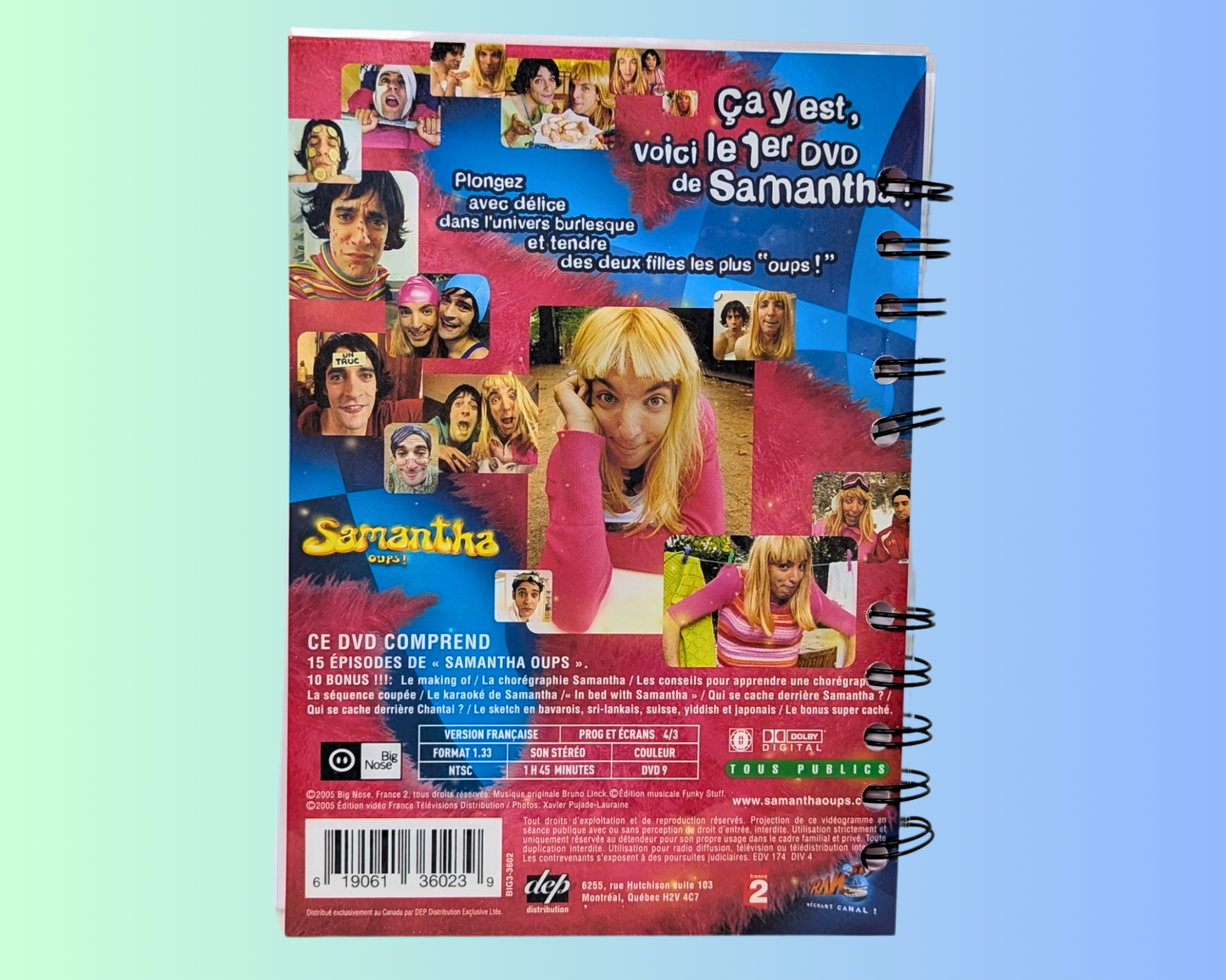 Samantha Oups! DVD Movie Notebook