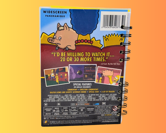 Carnet de notes du film DVD Les Simpson