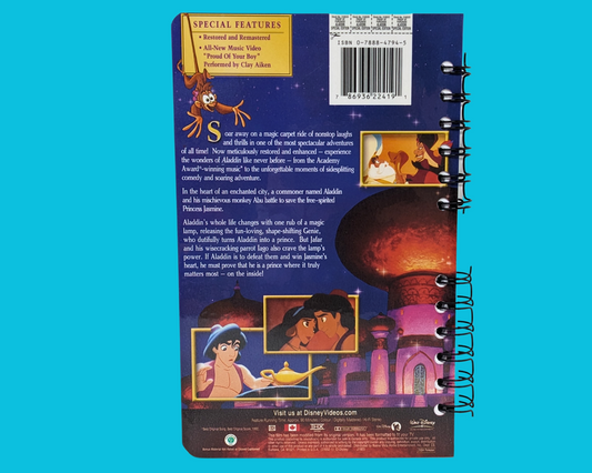 Aladdin, carnet de film VHS de Walt Disney