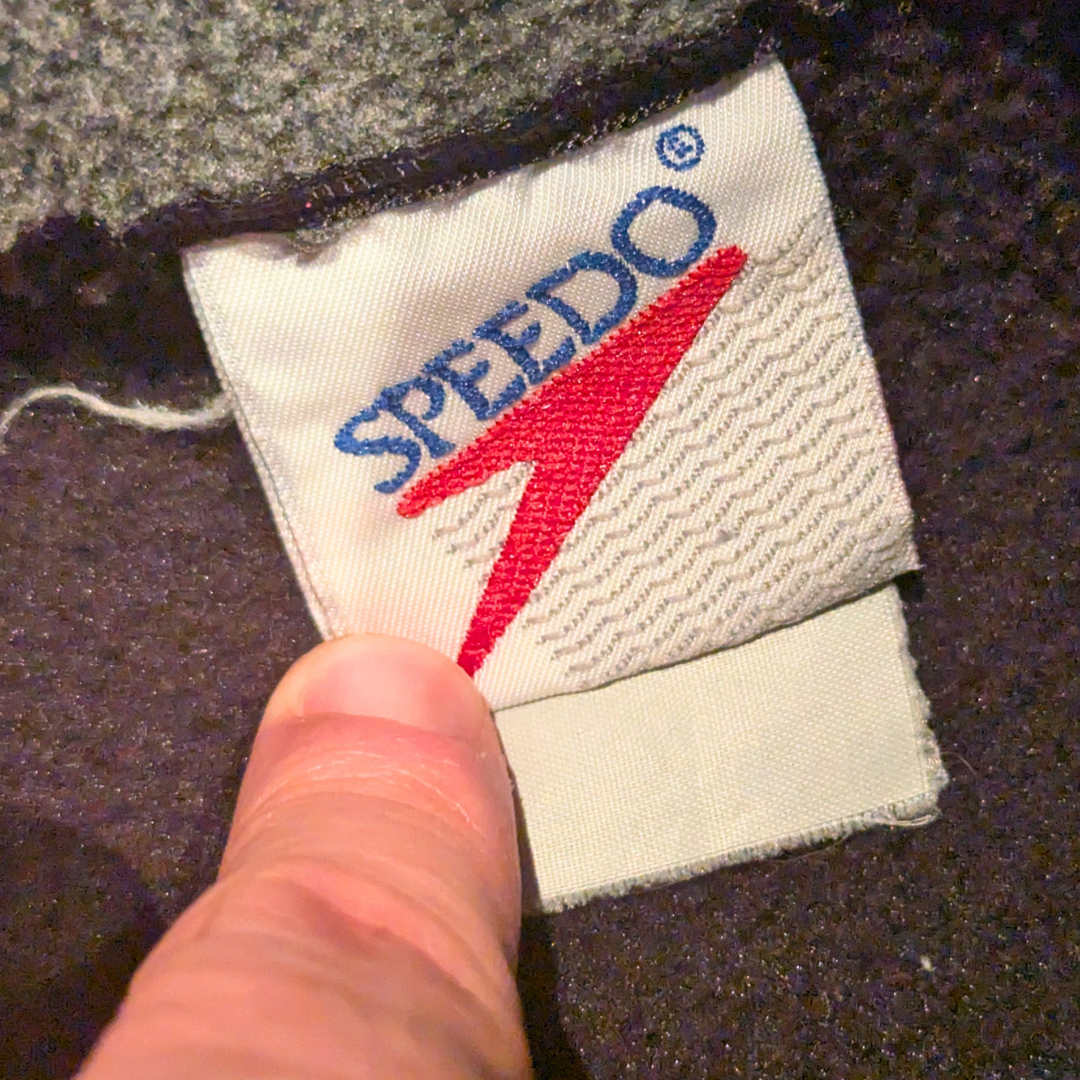 Vintage 1990's Speedo Black Fleece Size XL