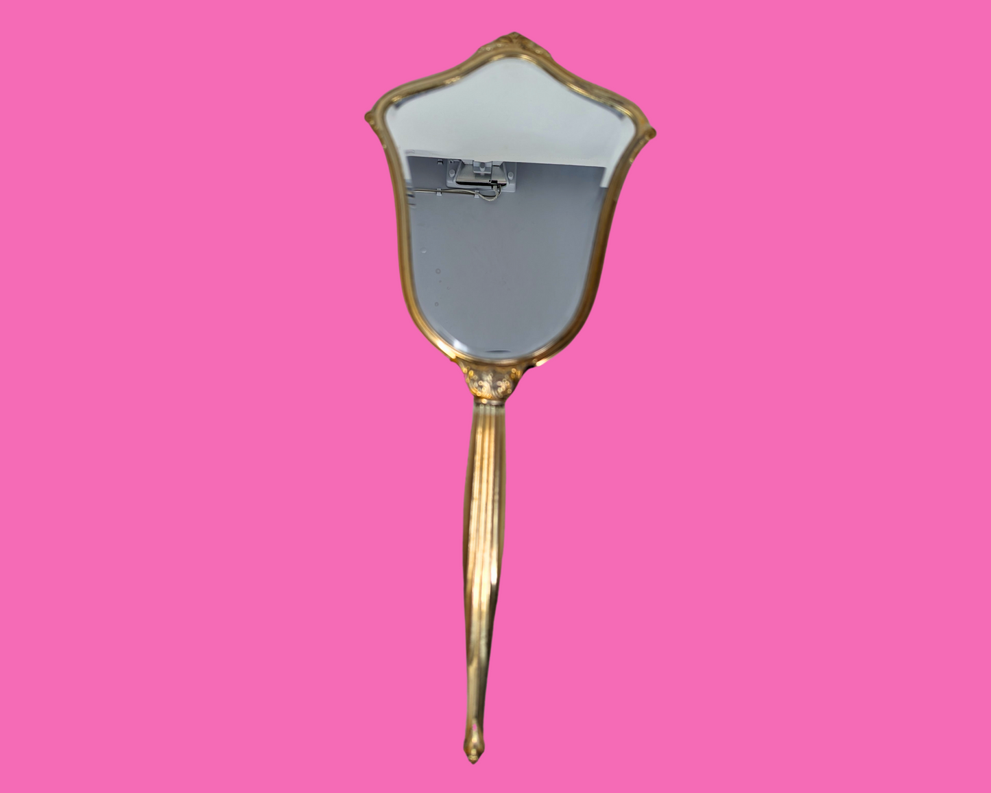 Ensemble miroir à main et brosse à cheveux vintage des années 1950