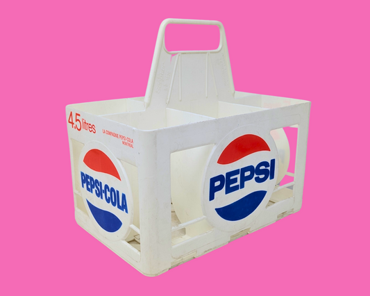 Porte-bouteille Pepsi vintage des années 1980
