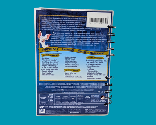 Carnet de notes du film DVD Anastasia