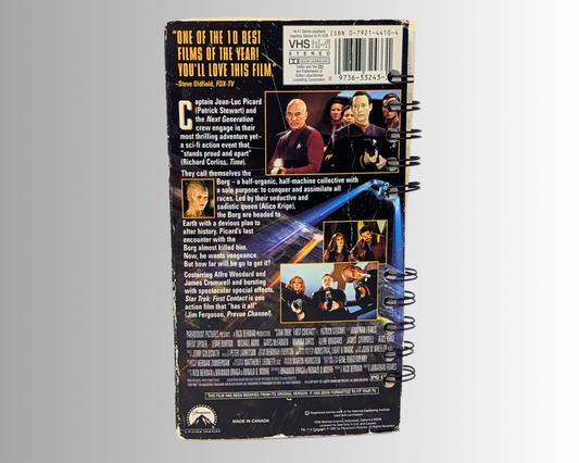 Carnet de notes VHS du film Star Trek First Contact
