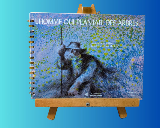 Carnet L'Homme Qui Plantait des Arbres fait main et recyclé par Jean Giono