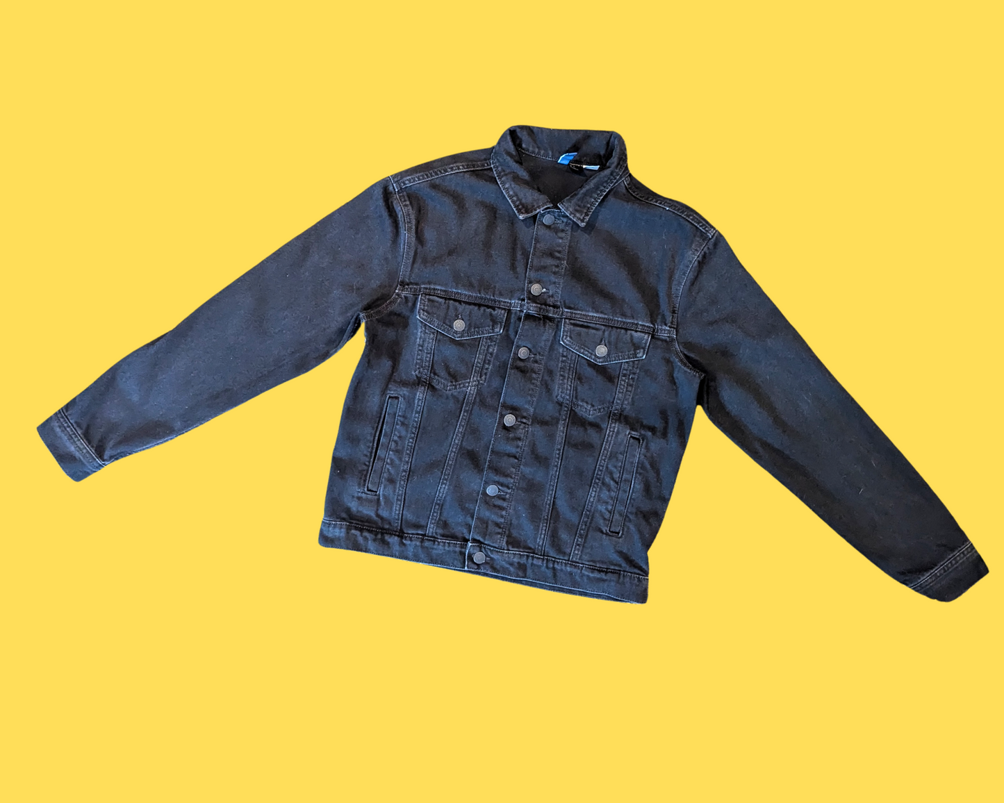 Handmade, Upcycled Stephen King's Pet Sematary Black Denim Jacket Size S
