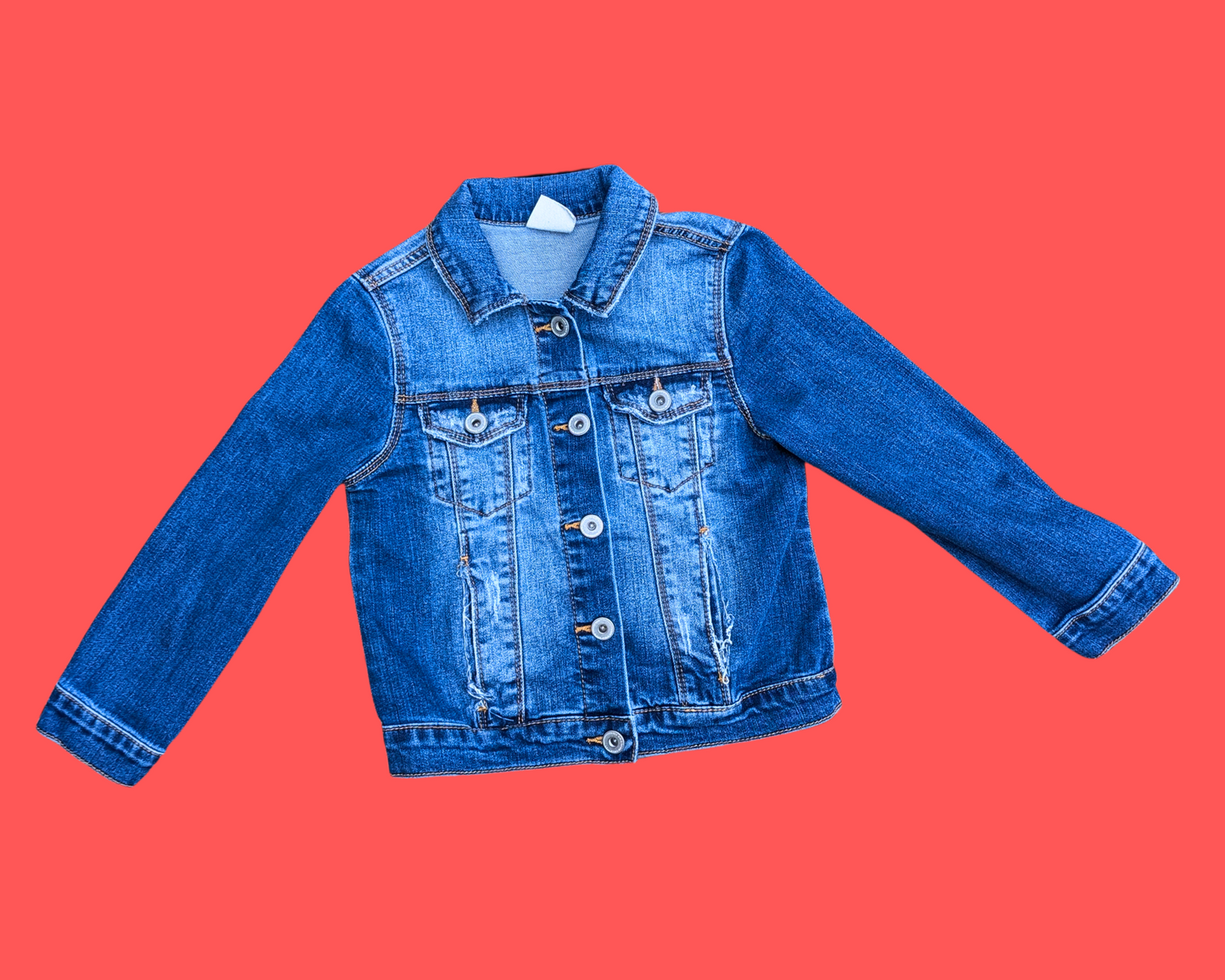 Handmade, Upcycled Jurassic World Denim Jacket Size 6 For Girls