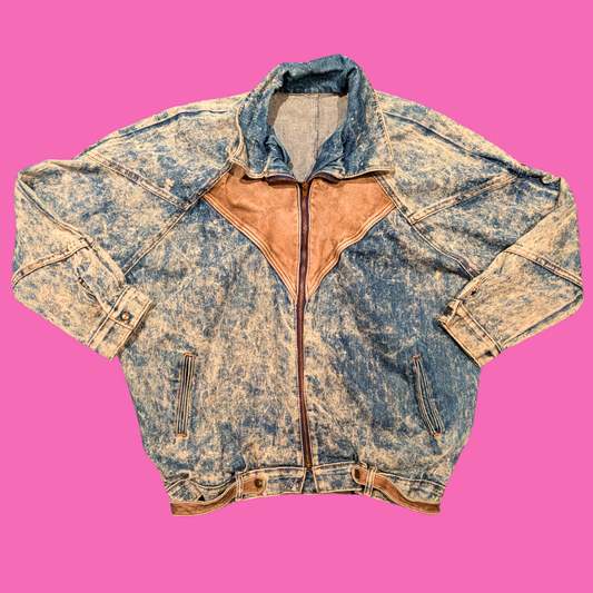 Iron Maiden, Best of the Beast Upcycled Denim Jacket Size M-L for Women