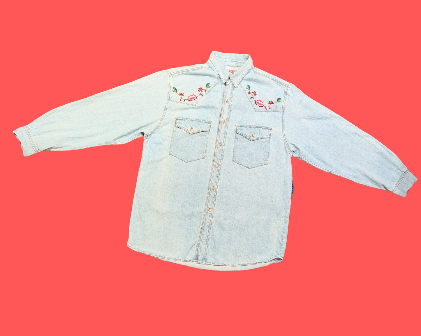 Handmade, Upcycled Teenage Mutant Ninja Turtles Pillow Case Denim Shirt/Jacket Size XL