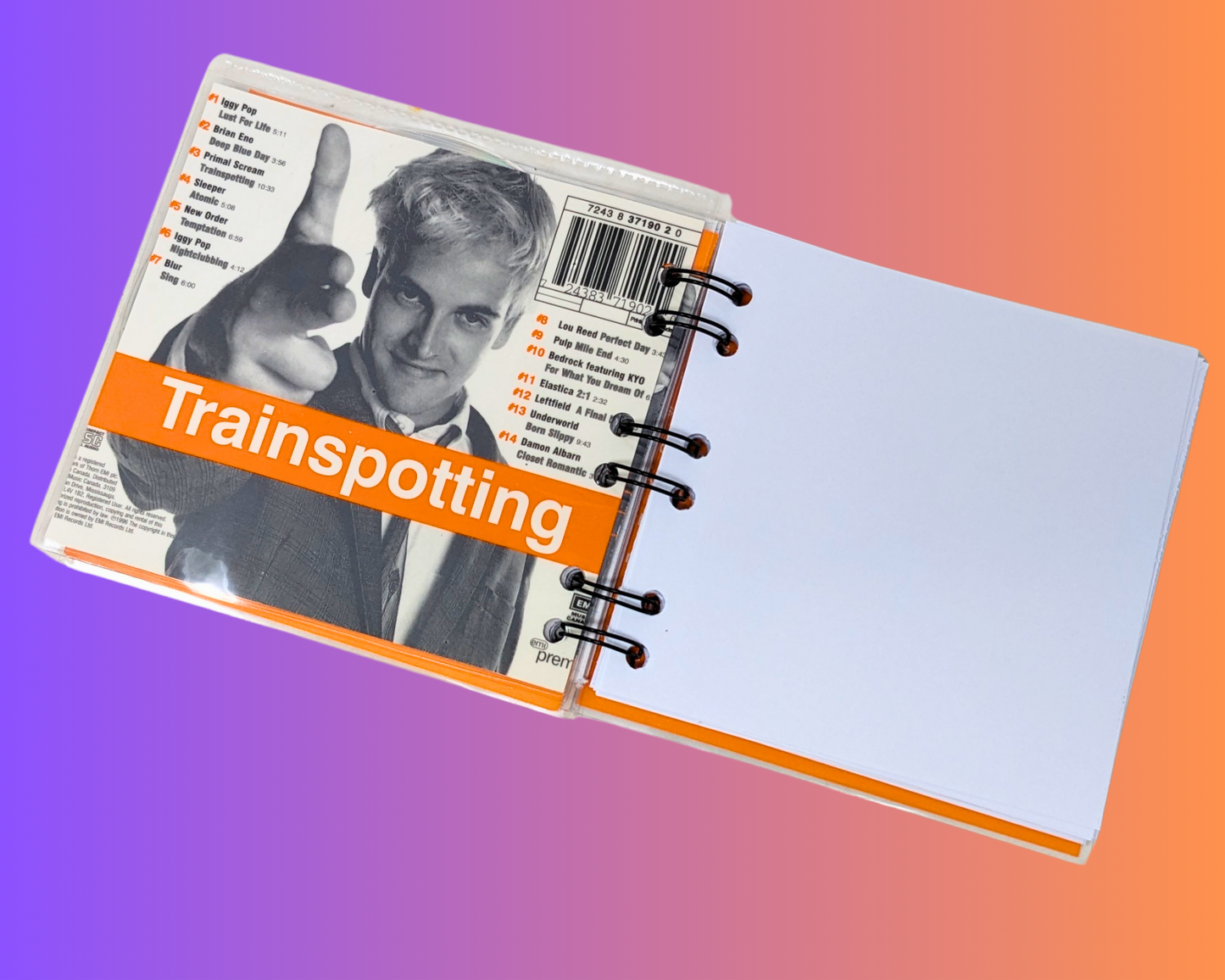 Trainspotting Soundtrack CD Notebook