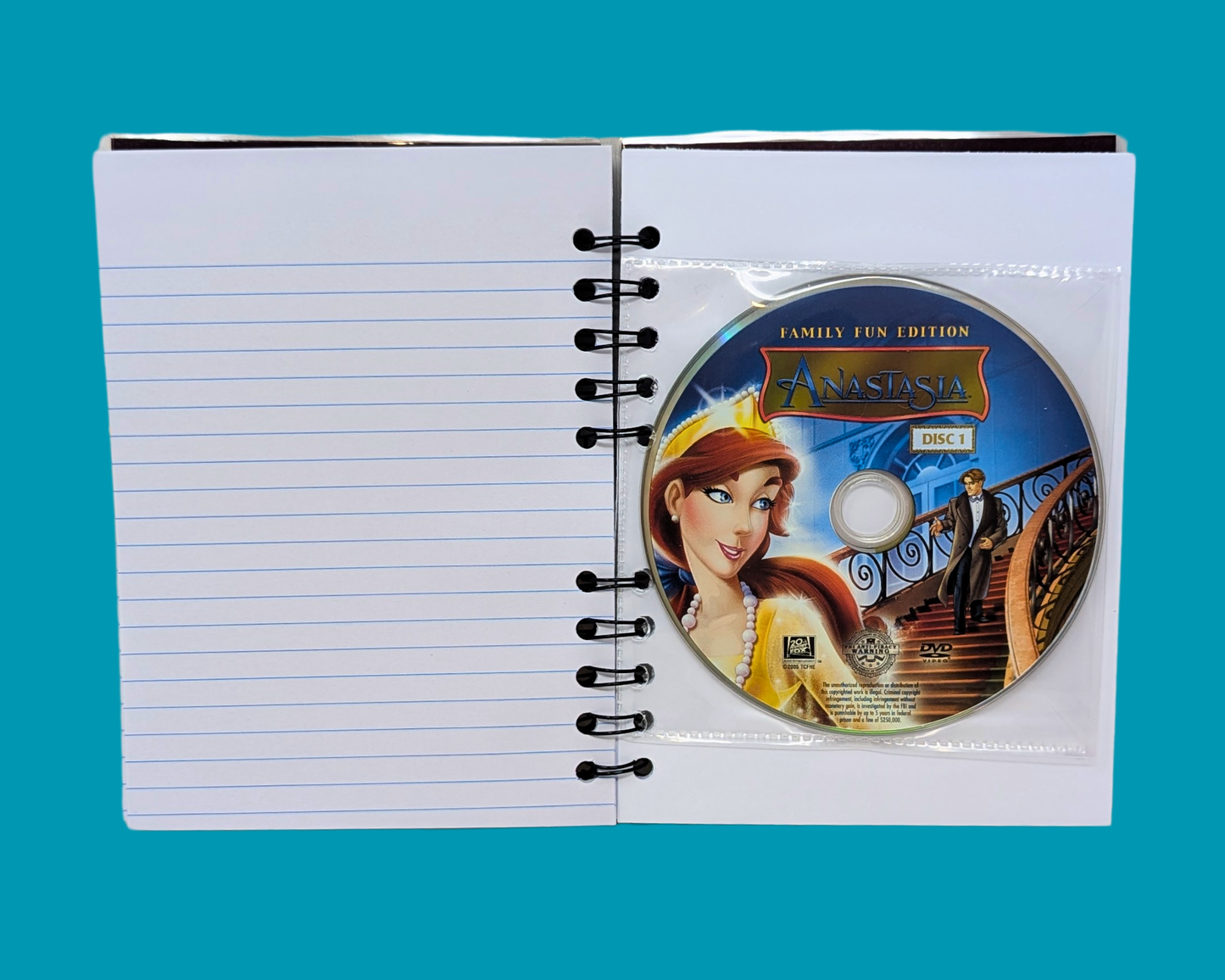 Anastasia DVD Movie Notebook