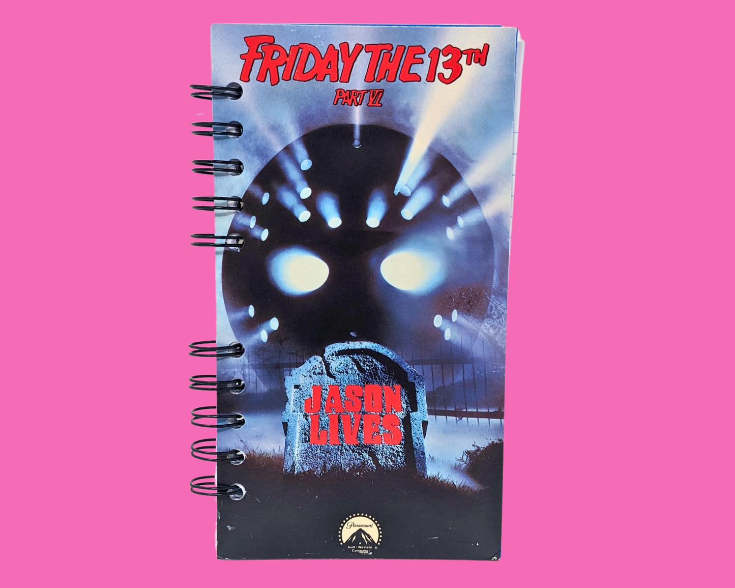 Carnet de notes VHS du film Vendredi 13, partie VI Jason Lives