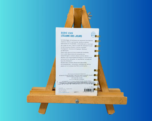 Carnet L'Écume des Jours fait main et upcyclé par Boris Vian