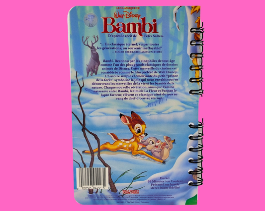 Bambi, carnet de cinéma VHS de Walt Disney
