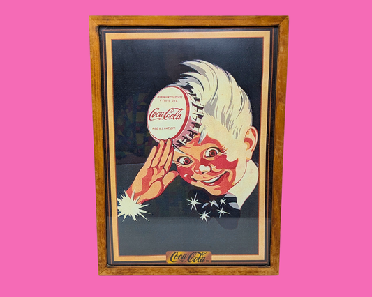 Impression encadrée Coca-Cola vintage des années 1990