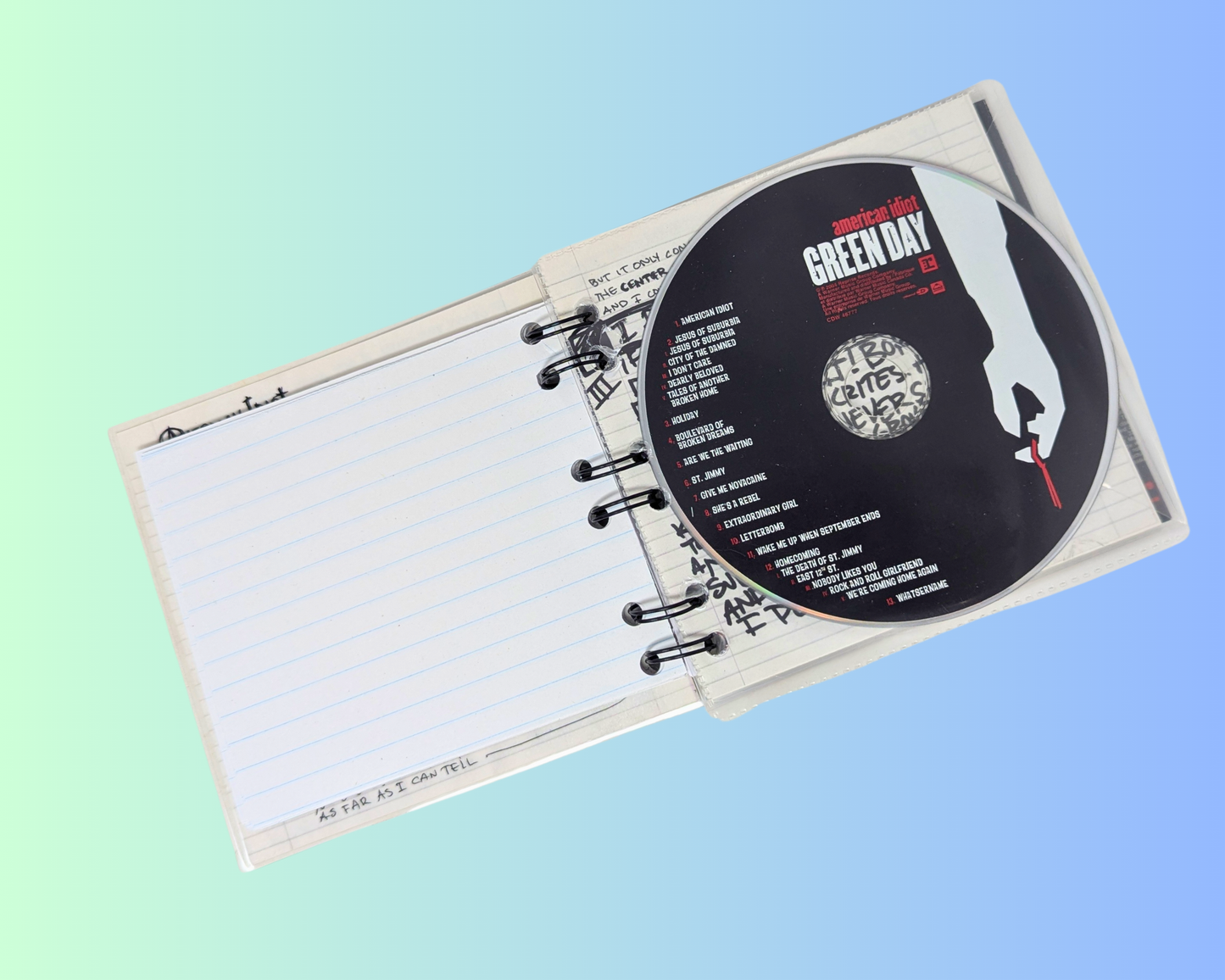 Carnet de notes CD Green Day, American Idiot