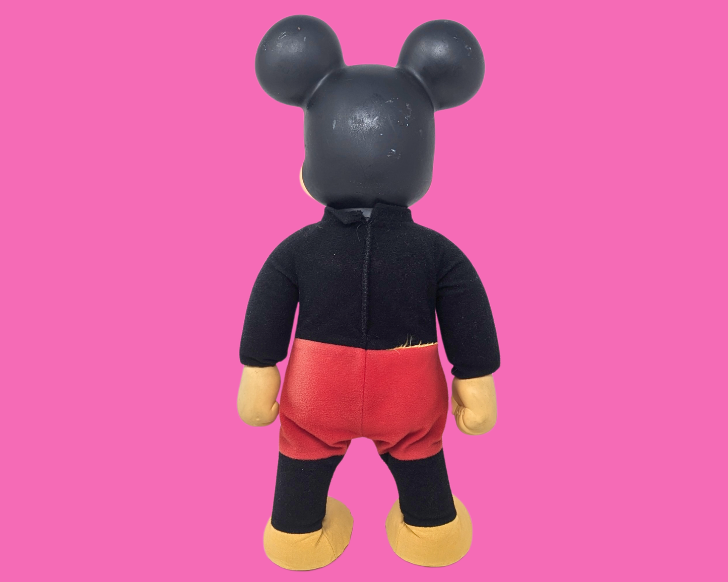 Vintage 1970's Walt Disney Productions Walking Mickey Mouse Toy Doll Made by Hasbro
