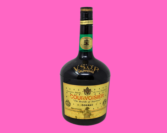 Seau à glace en plastique + pince à glace, modèle Cognac Courvoisier The Brandy of Napoleon, années 1980