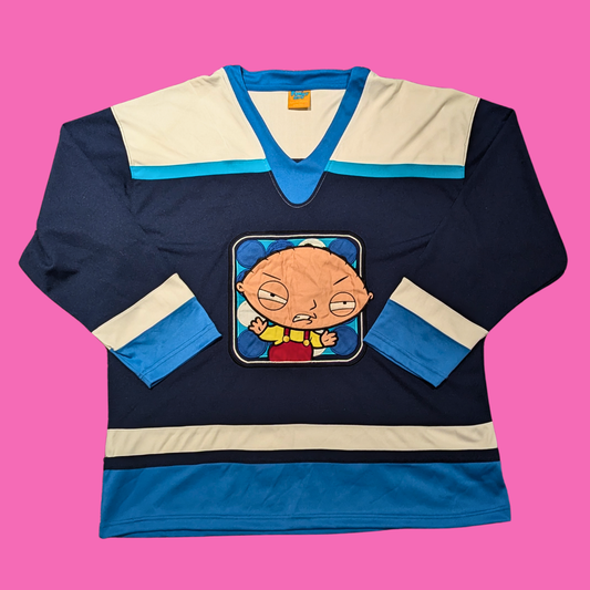 Y2K 2007 Family Guy, Stewie Hockey Jersey Size XL