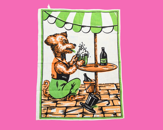 Magnifique torchon vintage