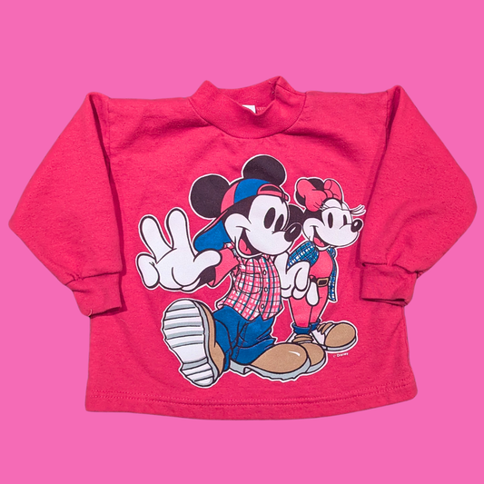 Vintage 1990's Official Mickey's Stuff For Kids Sweater Size 3 Years Old