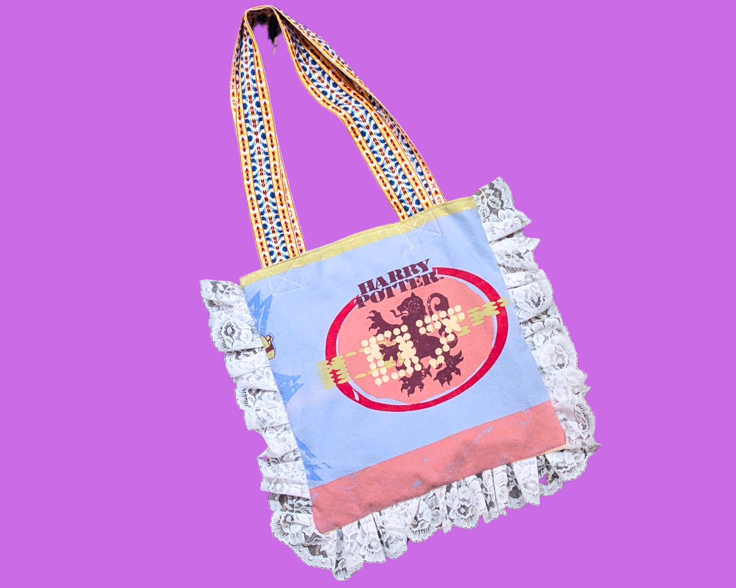 Sac fourre-tout Harry Potter fait main et recyclé