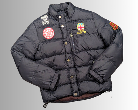 Blouson aviateur noir Tommy Hilfiger Y2K, taille M