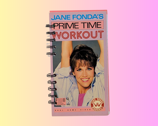 Carnet de notes VHS du film Prime Time Workout de Jane Fonda