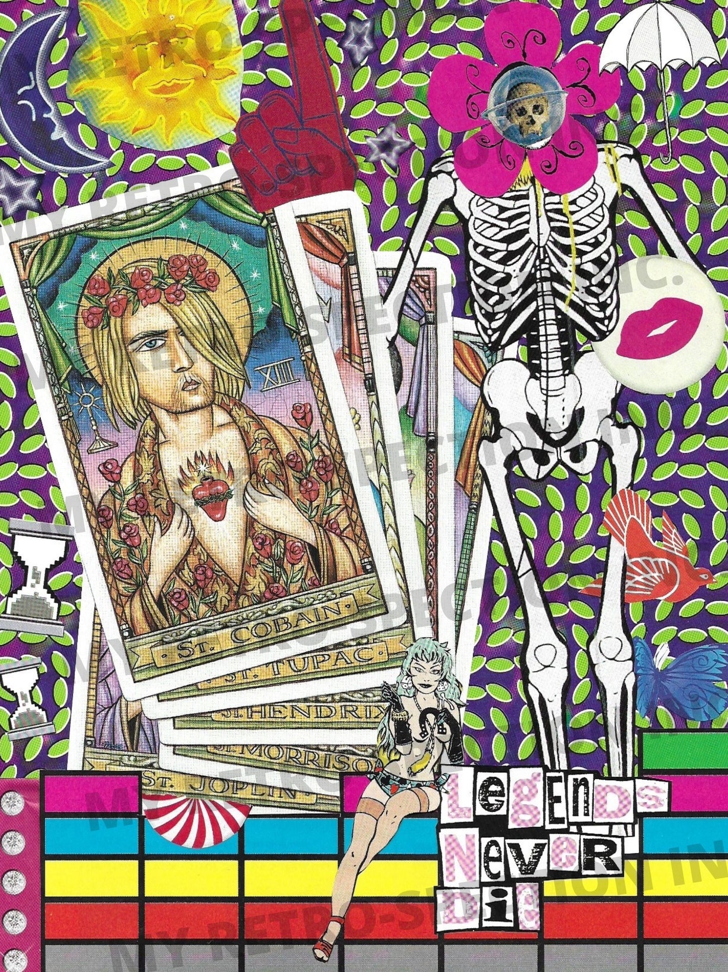 Print of Handmade Collage of The 27 Club