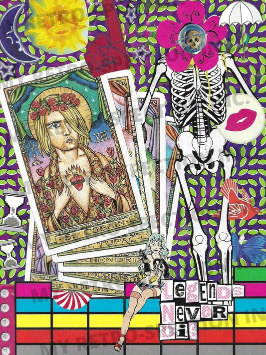 Print of Handmade Collage of The 27 Club