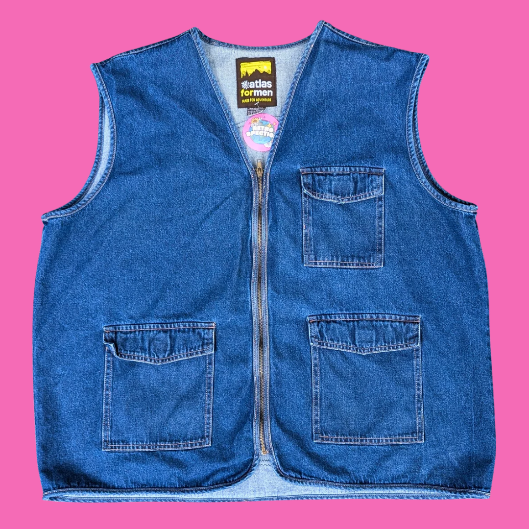 Billie Eilish Upcycled T-Shirt Denim Jacket/Vest Size 4XL