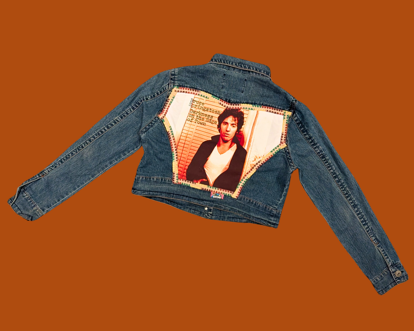 Handmade, Upcycled Bruce Springsteen Jacket Size XL
