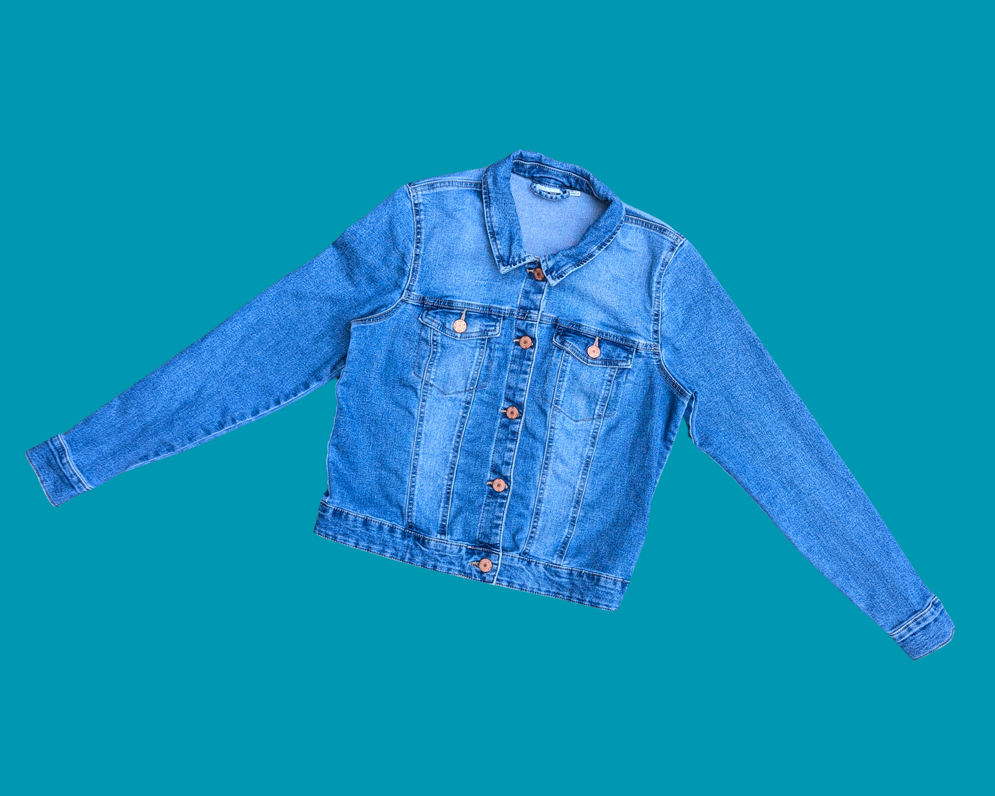 Handmade, Upcycled Eric Lapointe Quoi Ma Gueule Denim Jacket Size L