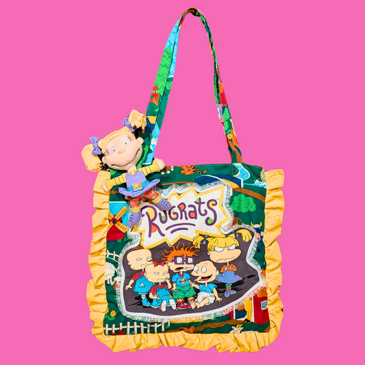 Handmade, Upcycled Rugrats Tote Bag