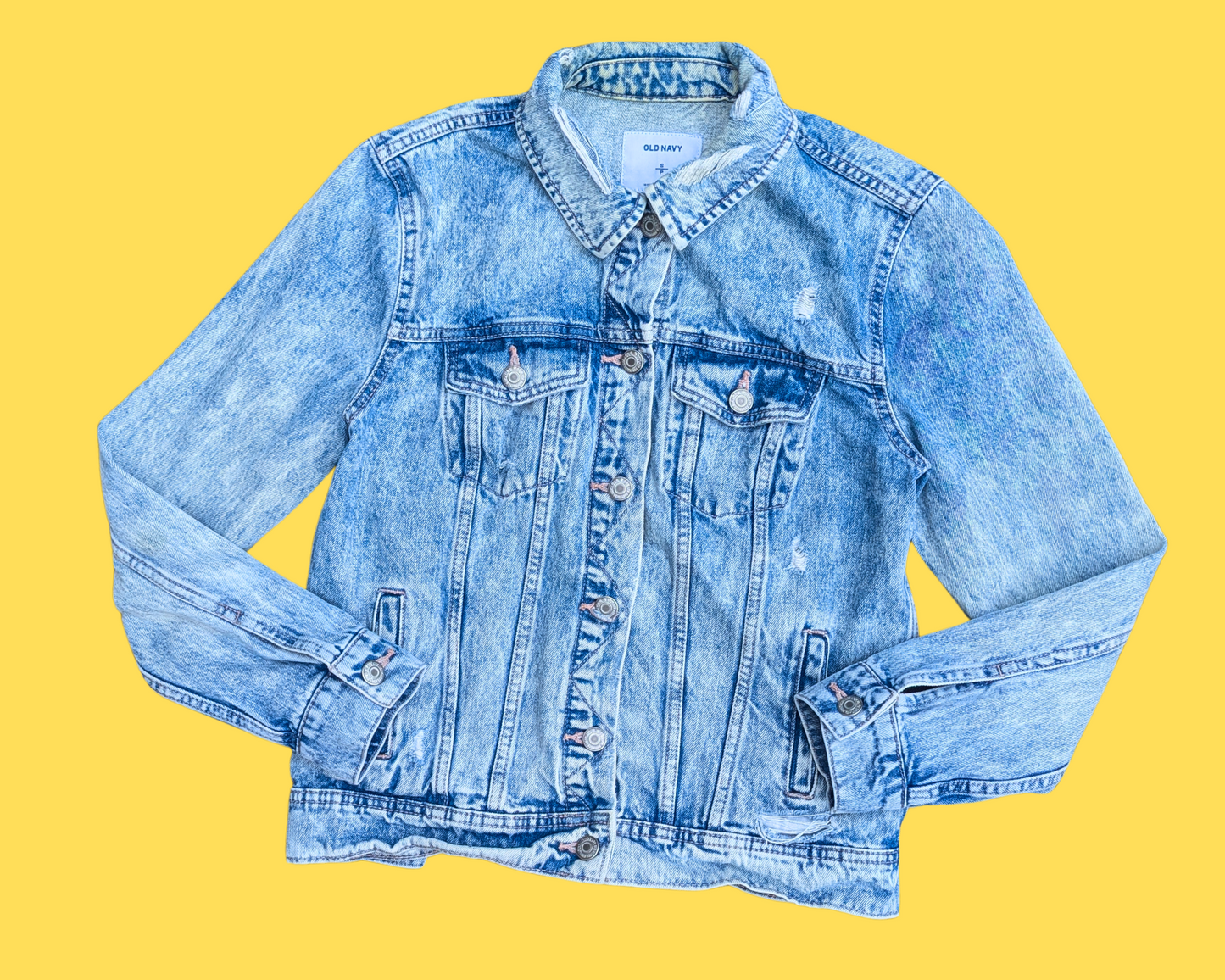 Handmade, Upcycled Nirvana Denim Jacket Size S