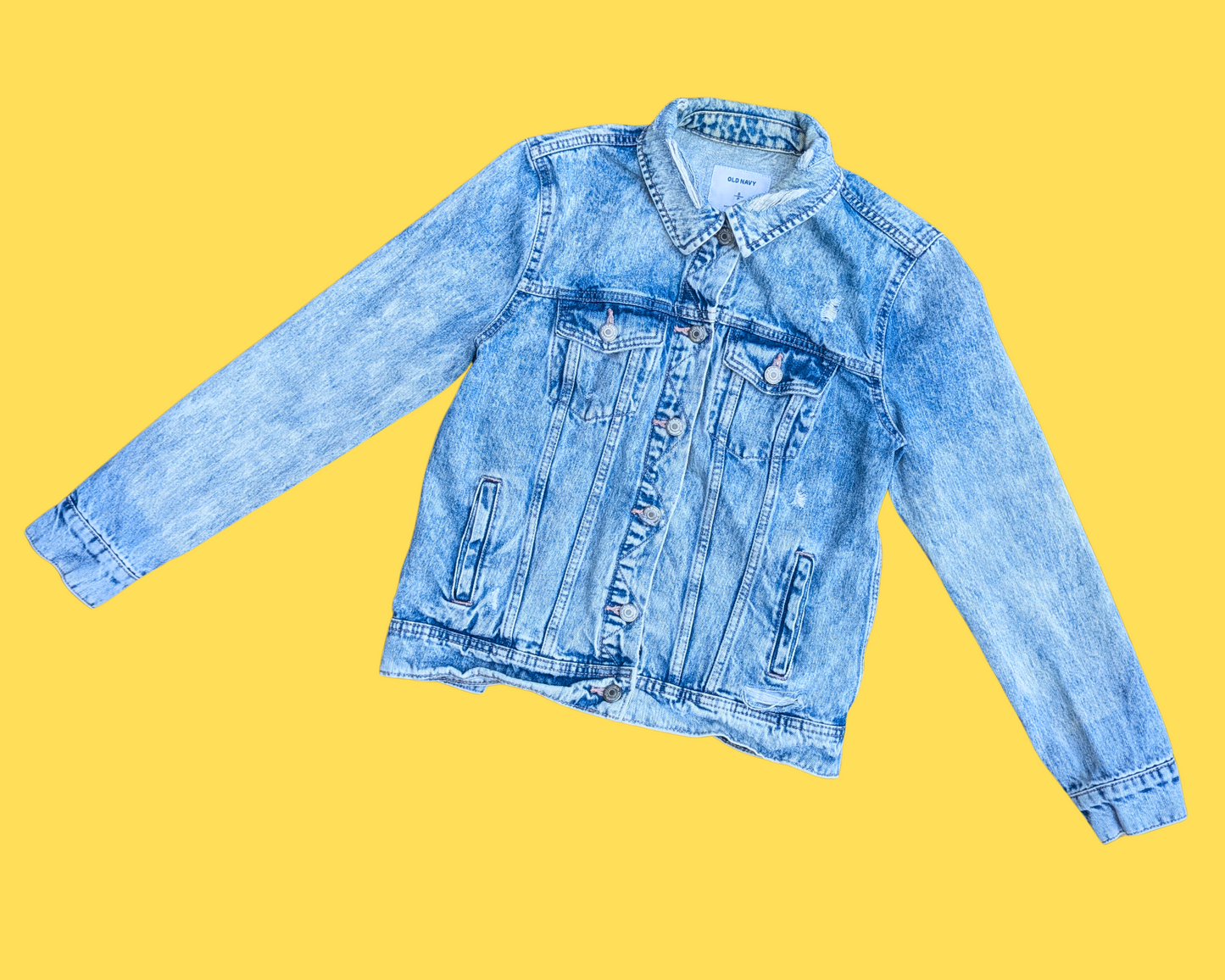 Handmade, Upcycled Nirvana Denim Jacket Size S