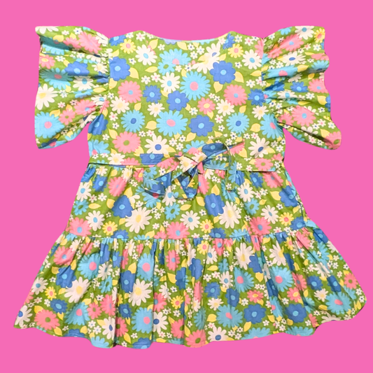 Handmade, Upcycled Vintage Floral Bed Sheet Dress Size 3XL