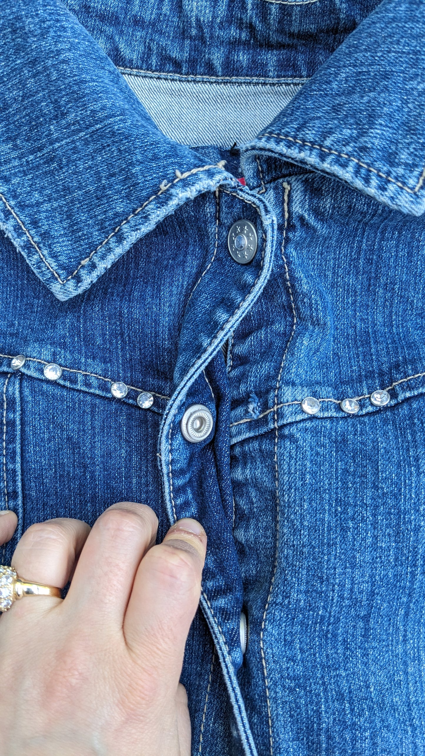 Handmade, Upcycled Trixie Mattel Denim Jacket Size 2XL