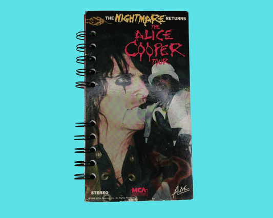 The Nightmare Returns The Alice Cooper Tour VHS Movie Notebook