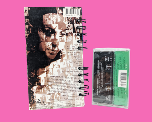 Alanis Morissette Jagged Little Pill Sealed Cassette Tape et Jagged Little Pill Live Handmade VHS Movie Notebook