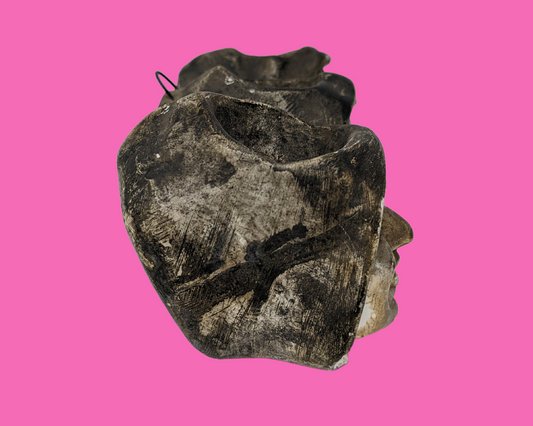 Porte-pipe à craie antique des années 1900 à trois moines