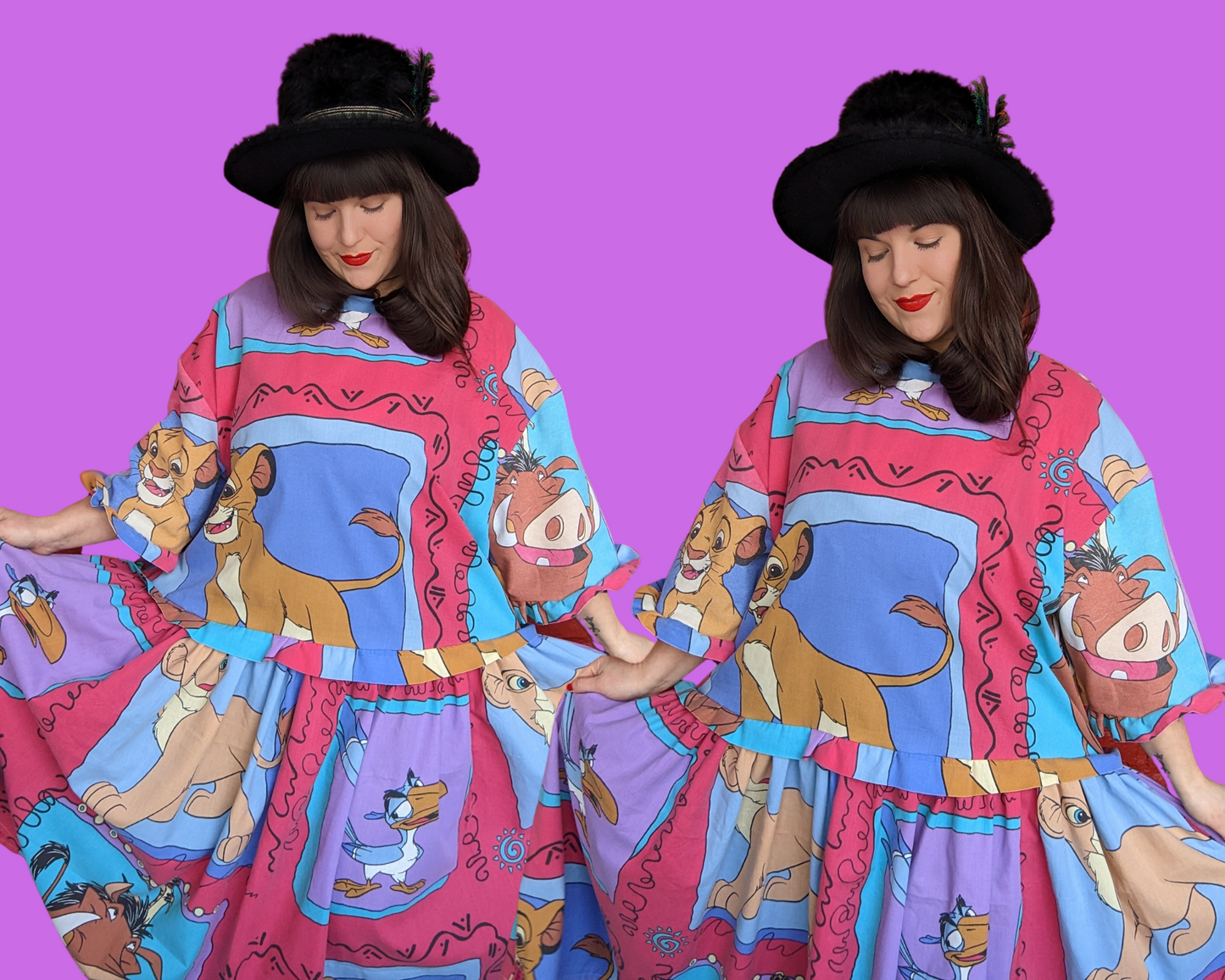 Fait à la main, robe t-shirt Pokemon drap de lit recyclé pour SML-XL