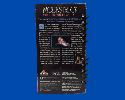 Moonstruck VHS Movie Notebook