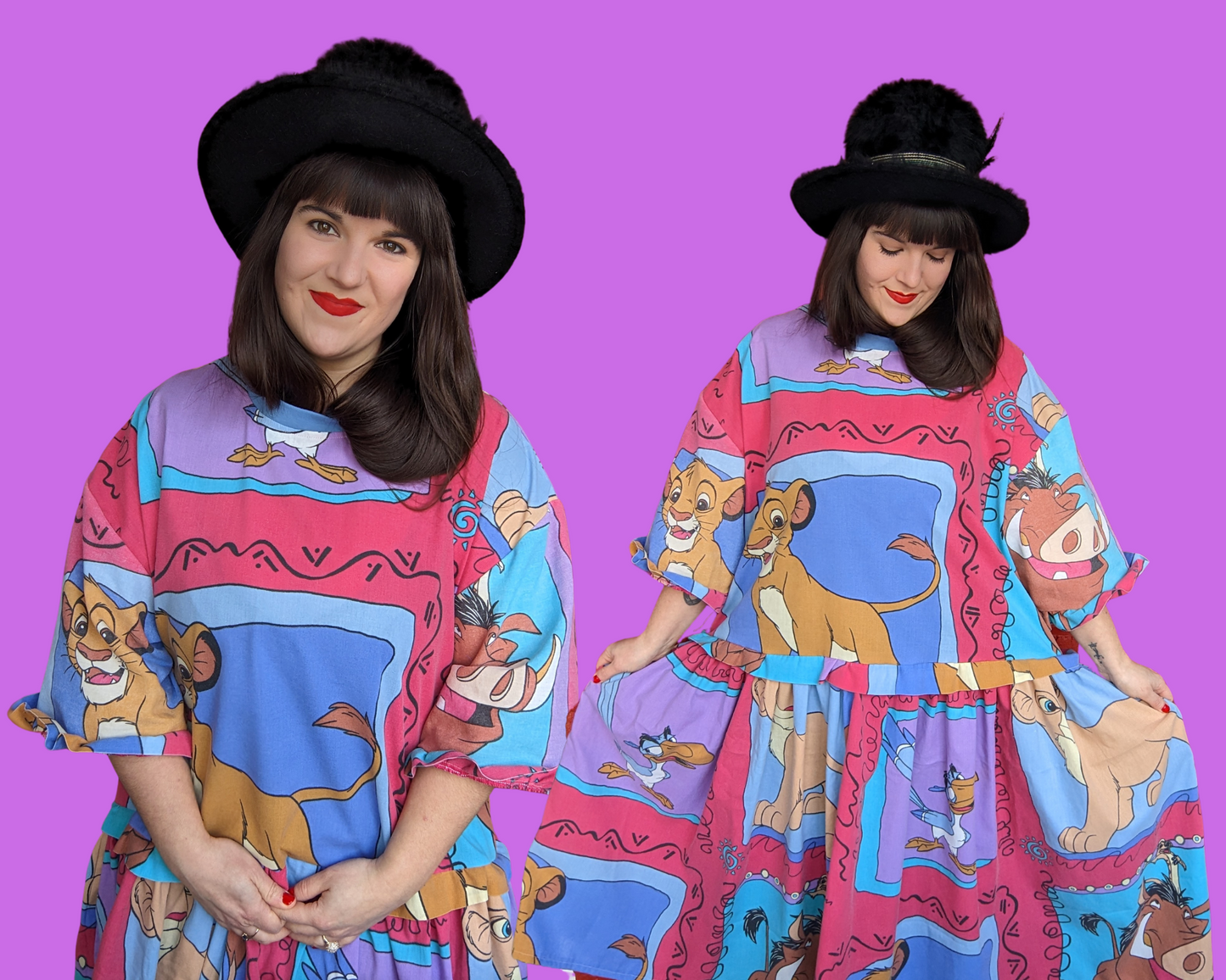 Fait à la main, robe t-shirt Pokemon drap de lit recyclé pour SML-XL