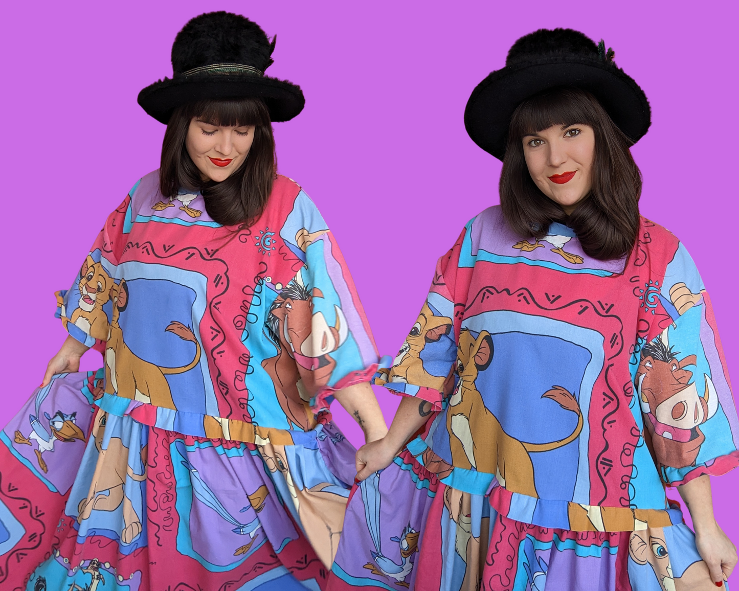 Fait à la main, robe t-shirt Pokemon drap de lit recyclé pour SML-XL