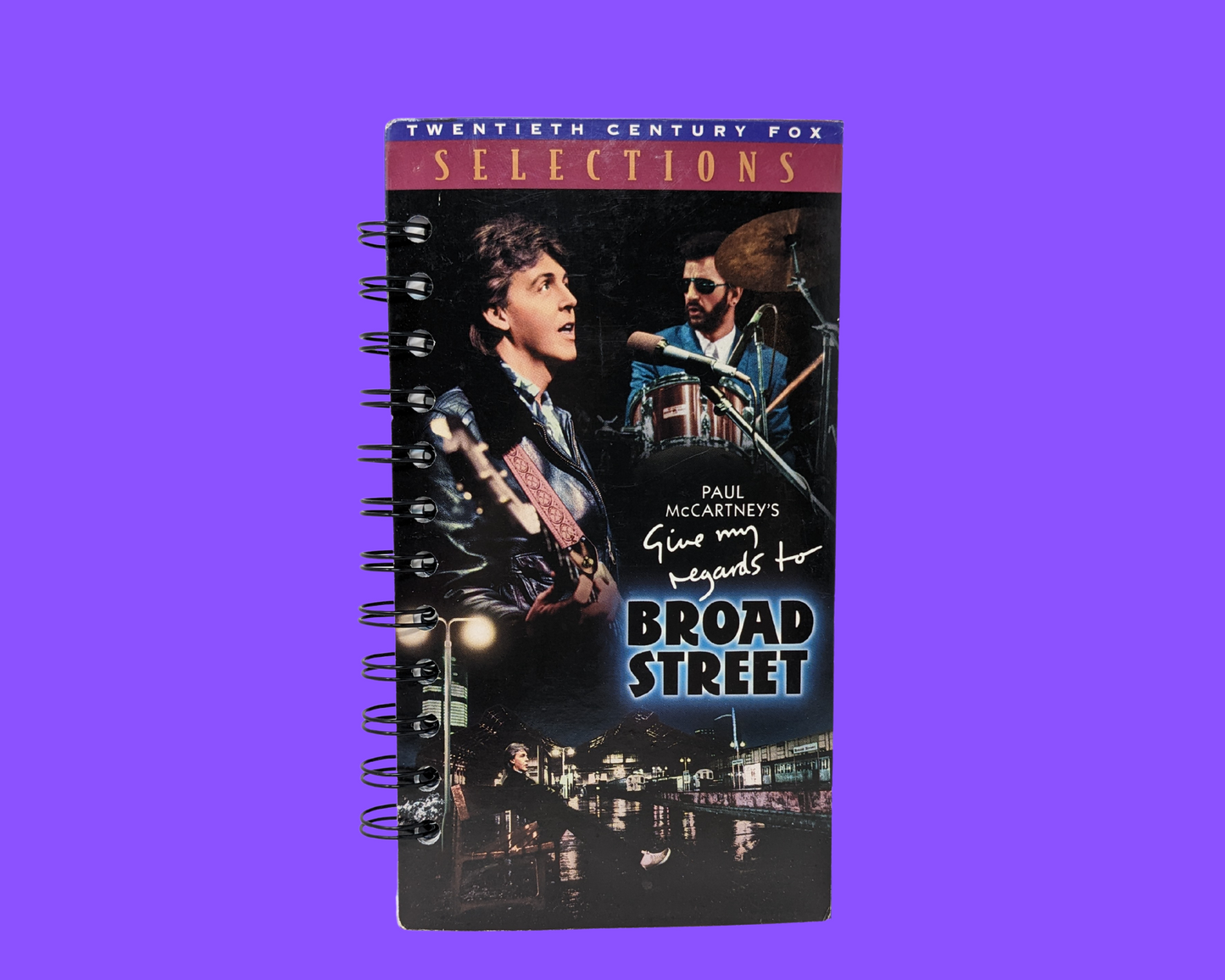 Donnez mes salutations à Broad Street VHS Movie Notebook