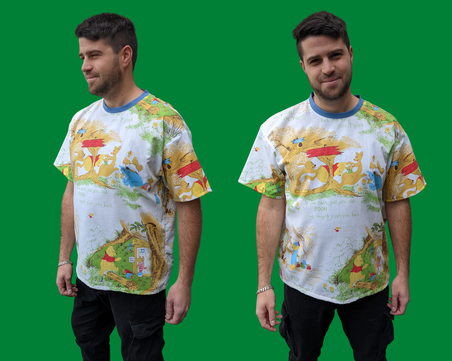 Handmade, Upcycled vintage Winnie the Pooh, Official Walt Disney T-Shirt Oversized XS - Fits Like A Size M