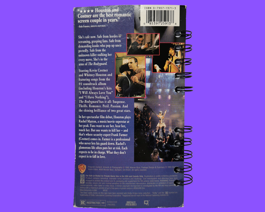 The Bodyguard VHS Movie Notebook