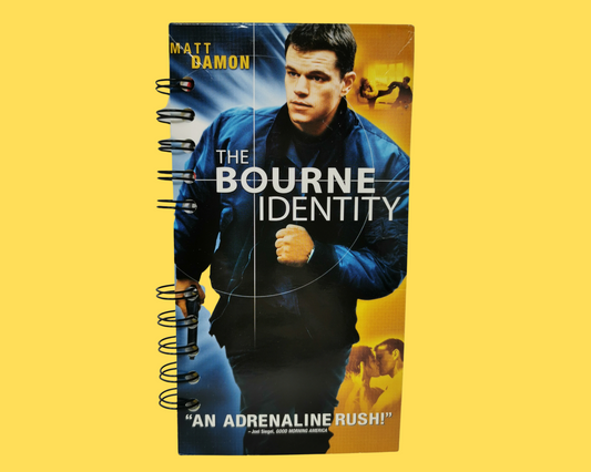 The Bourne Identity VHS Movie Notebook