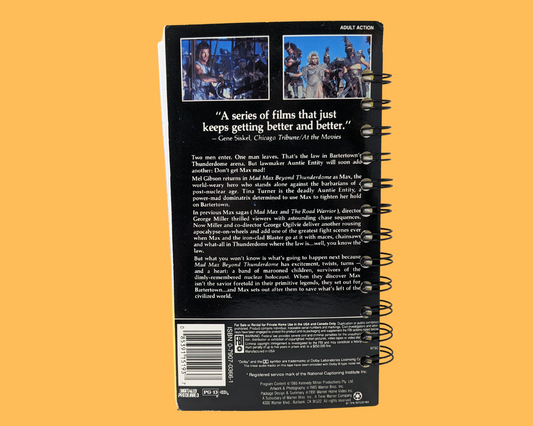 Mad Max Beyond Thunderdome VHS Movie Notebook